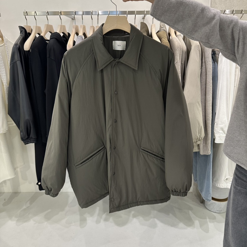 ONESTASTE東大門實拍女裝新款熱賣推薦短款羽絨服羽絨服翻領ONESTASTE短款羽絨服圖色4卡其綠