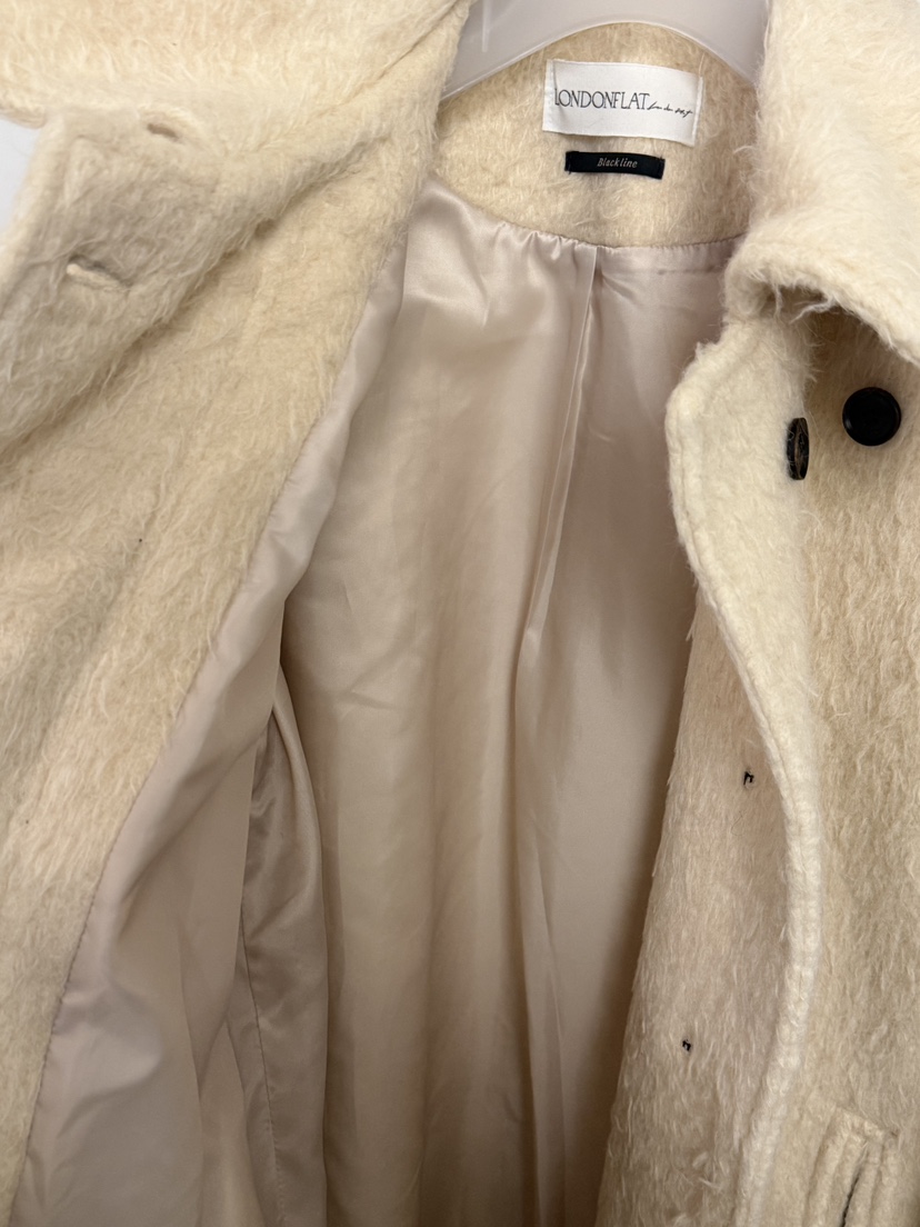 LONDON FLAT東大門直郵女士新品休閑熱賣中長款大衣馬海毛LONDON FLAT中長款大衣