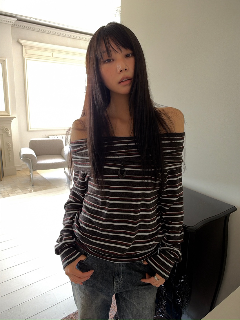 AWESOME SAUCE韓國代購女裝新款人氣時尚休閑熱賣長袖T恤AWESOME SAUCE長袖T恤