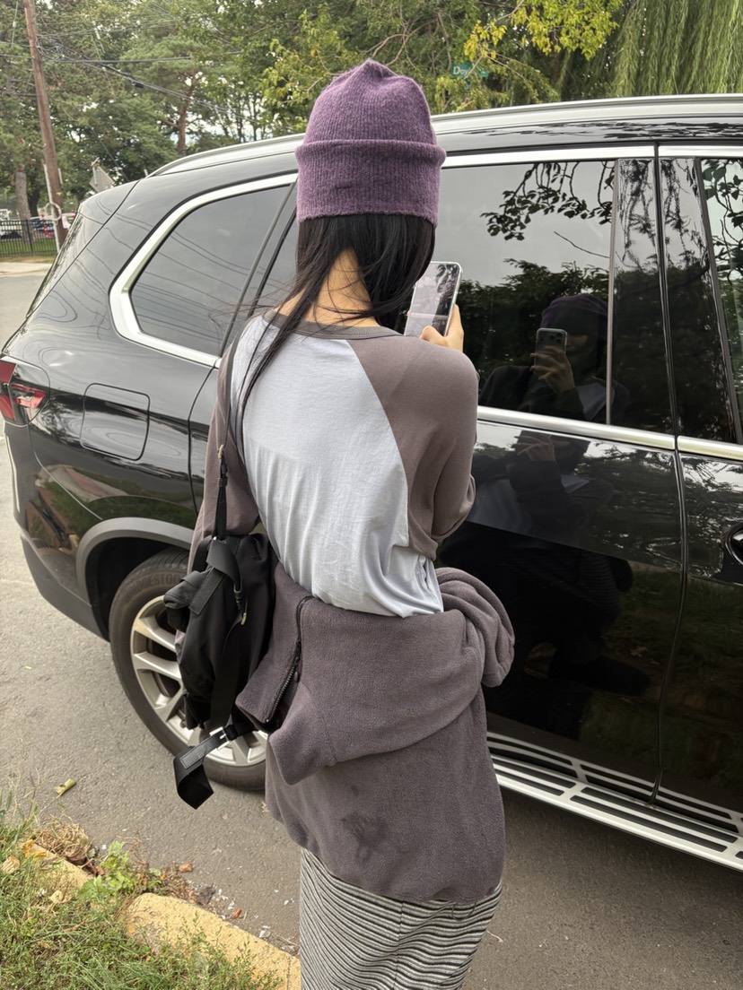FOR TAPE東大門實拍女裝新品熱賣人氣時尚長袖T恤插肩袖FOR TAPE長袖T恤