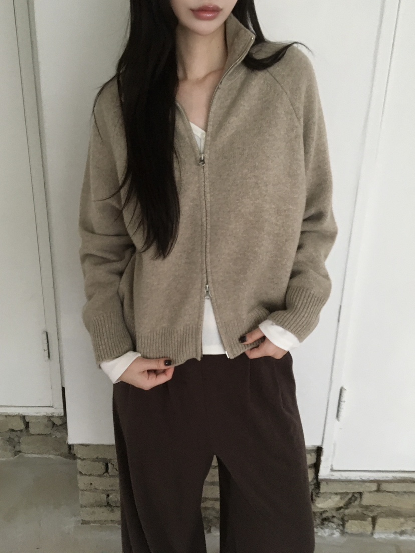LEGACY東大門代購女士新品時尚休閑推薦熱賣開衫高領拉鏈衫LEGACY開衫