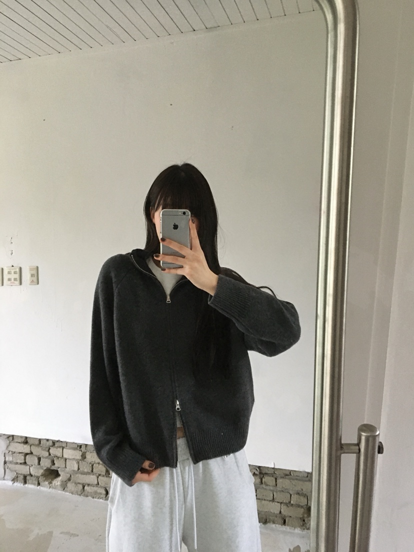 LEGACY東大門代購女士新品時尚休閑推薦熱賣開衫高領拉鏈衫LEGACY開衫