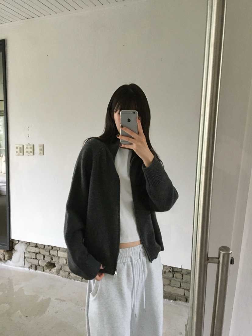 LEGACY東大門代購女士新品時尚休閑推薦熱賣開衫高領拉鏈衫LEGACY開衫
