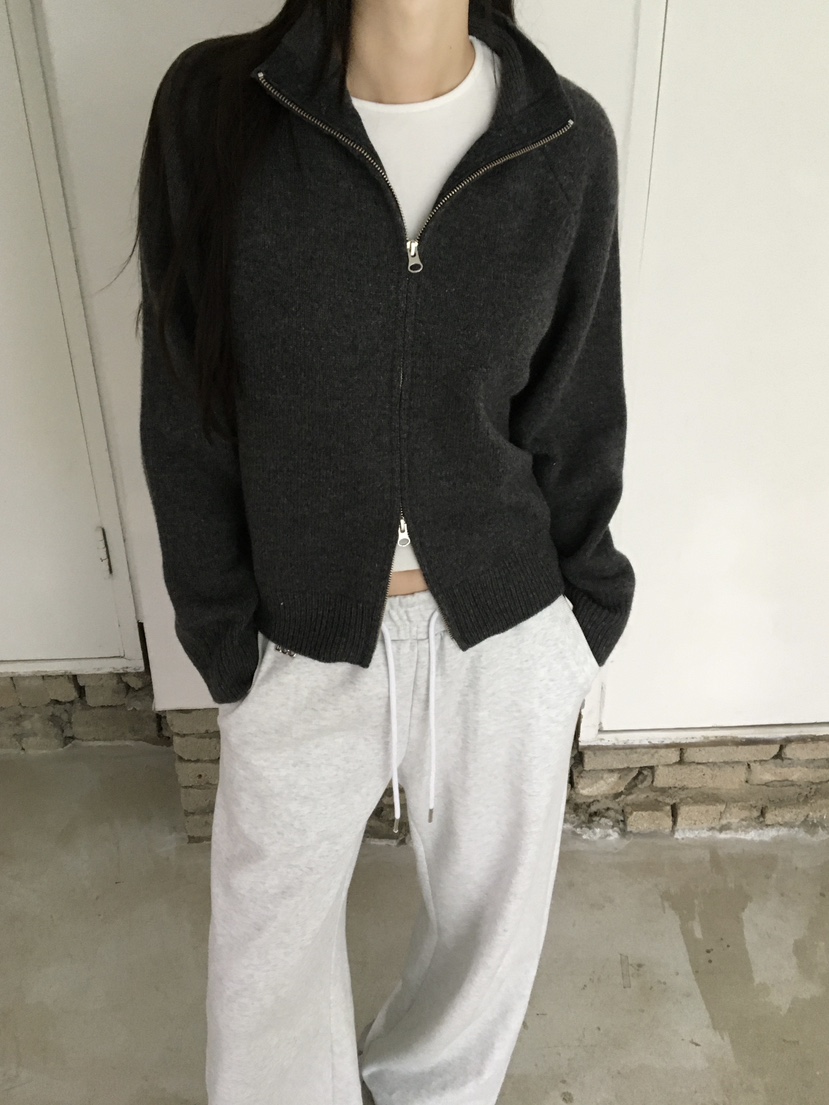LEGACY東大門代購女士新品時尚休閑推薦熱賣開衫高領拉鏈衫LEGACY開衫
