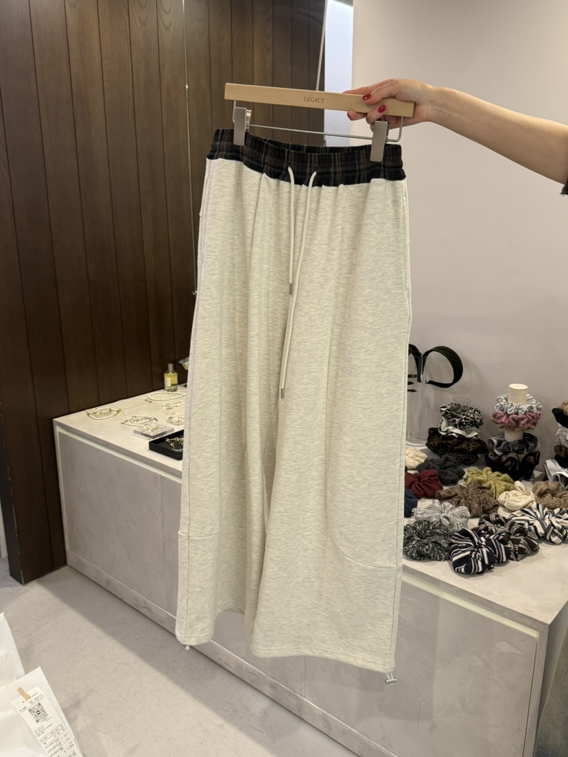 LEGACY韓國代購女裝新品時尚推薦休閑熱賣休閑褲格子運動LEGACY休閑褲圖色2
