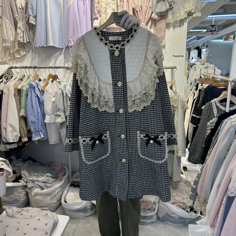 PAPA東大門直郵女裝新品休閑真品推薦人氣時尚長款風衣涂層Papaine/HALMADE長款風衣圖色3
