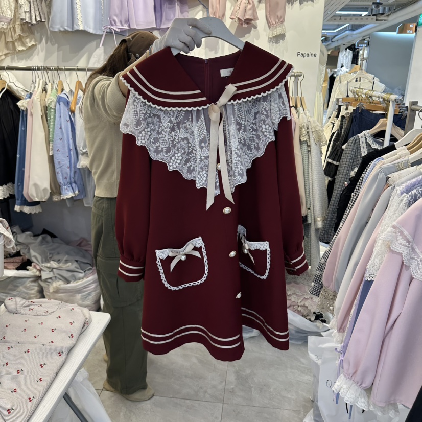PAPA東大門代購女士新品人氣熱賣推薦時尚休閑真品連衣裙Papaine/HALMADE連衣裙圖色2