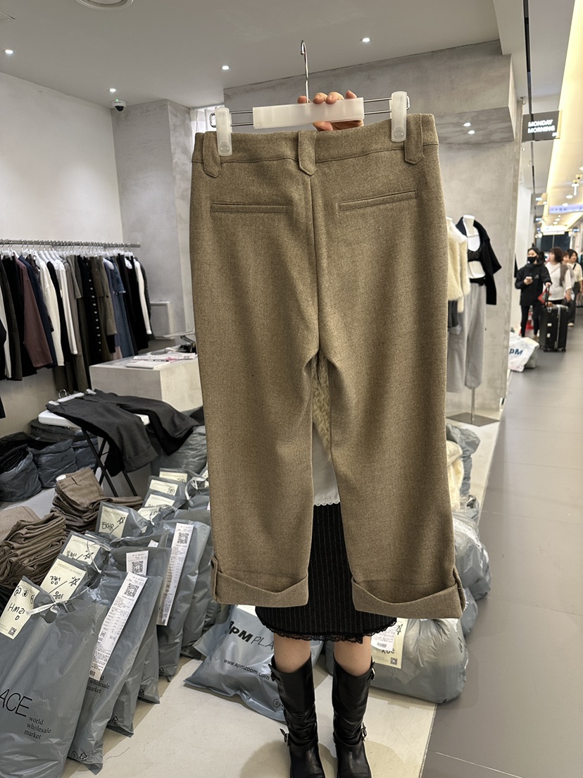 MONDAYMORING東大門實拍女裝新品人氣休閑推薦熱賣休閑褲Monday Morning休閑褲