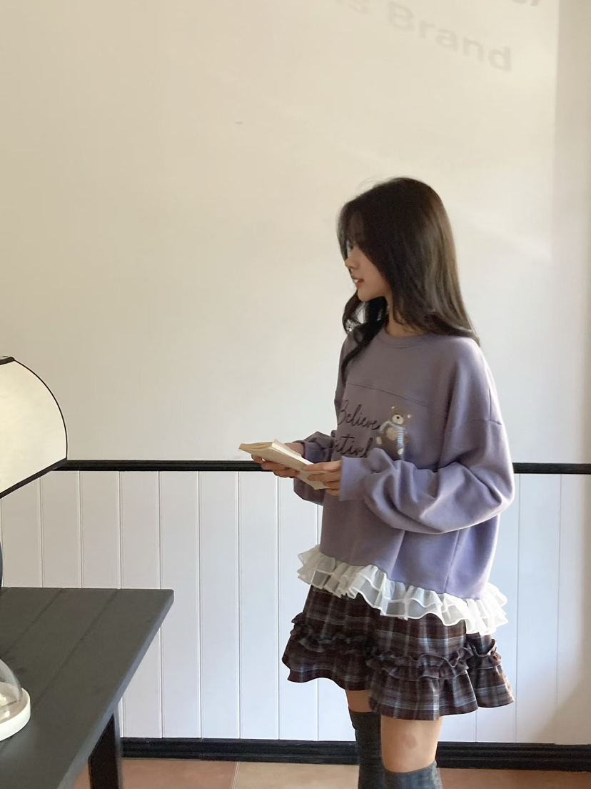 BE&amp;BE東大門直郵女裝新款熱賣人氣休閑真品衛衣圍巾BE&be衛衣