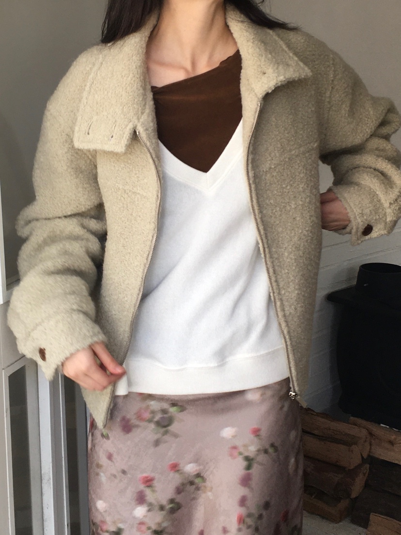 PETOT東大門直郵女裝新品時尚人氣真品休閑針織衫V領抓絨PETOT針織衫