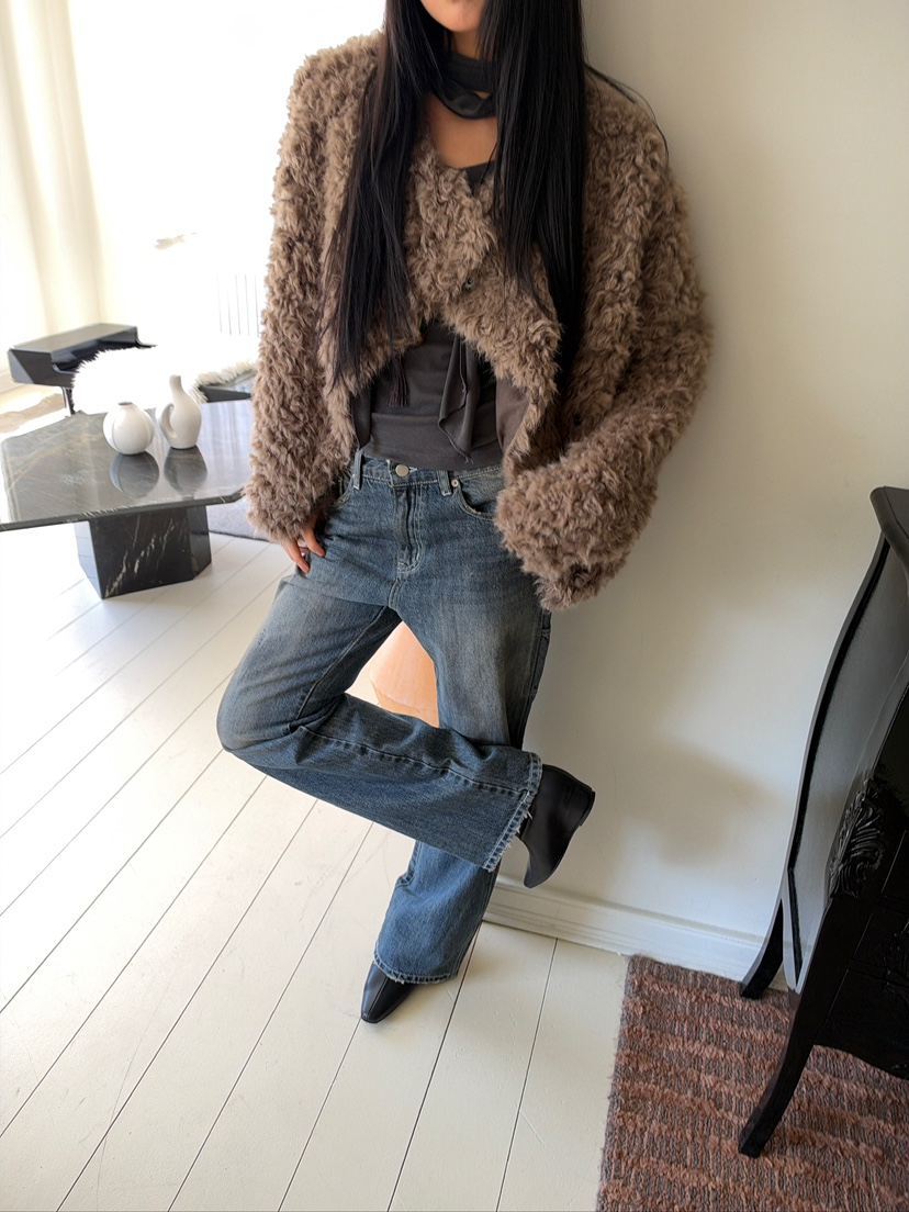 AWESOME SAUCE東大門代購女裝新品真品休閑推薦人氣牛仔褲AWESOME SAUCE牛仔褲