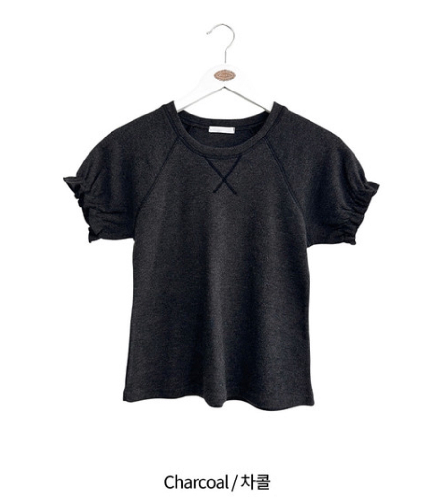 BLACK PIG/BERTO韓國直郵女士新品時尚T恤安哥拉泡泡袖BLACK PIG/BERTOT恤圖色2