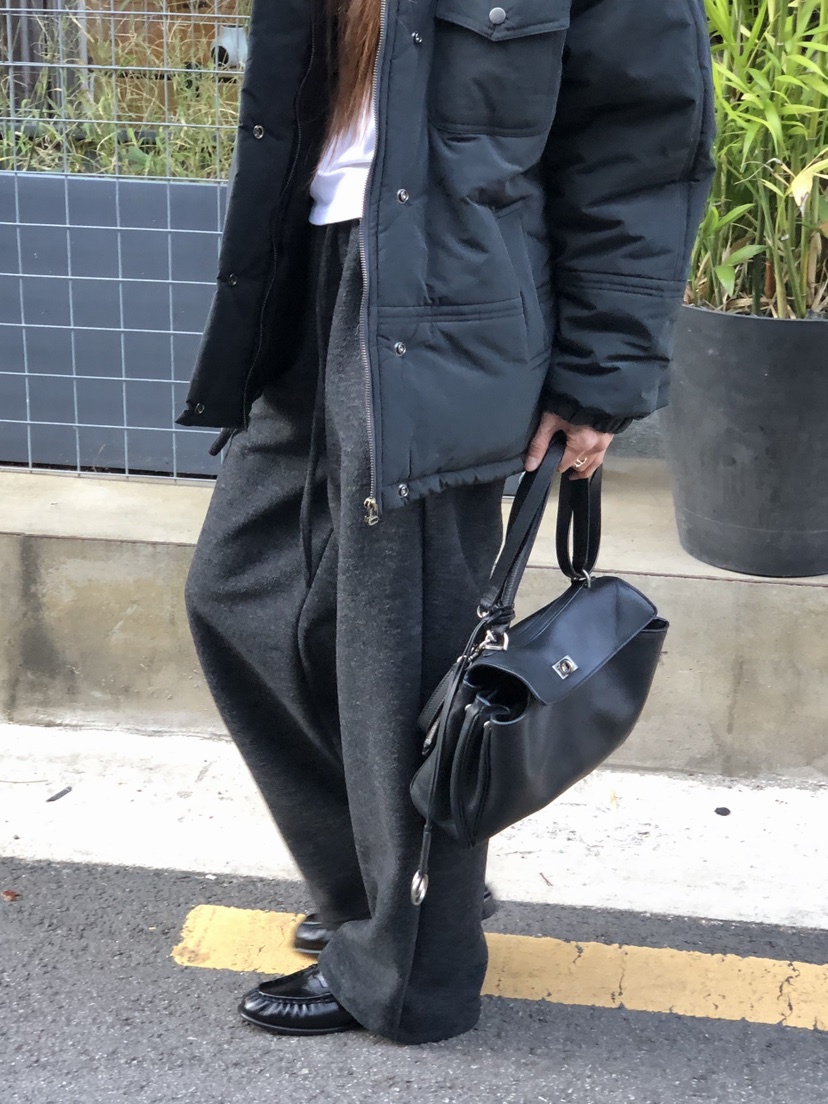 ONDO-P韓國直郵女裝新品推薦時尚人氣休閑褲含腰繩加絨腰帶ONDO-P休閑褲