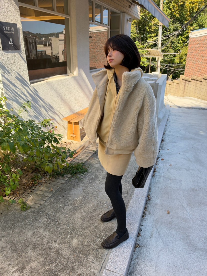 ERUME東大門代購女裝新品人氣熱賣休閑時尚真品短款大衣雙面ERUME短款大衣