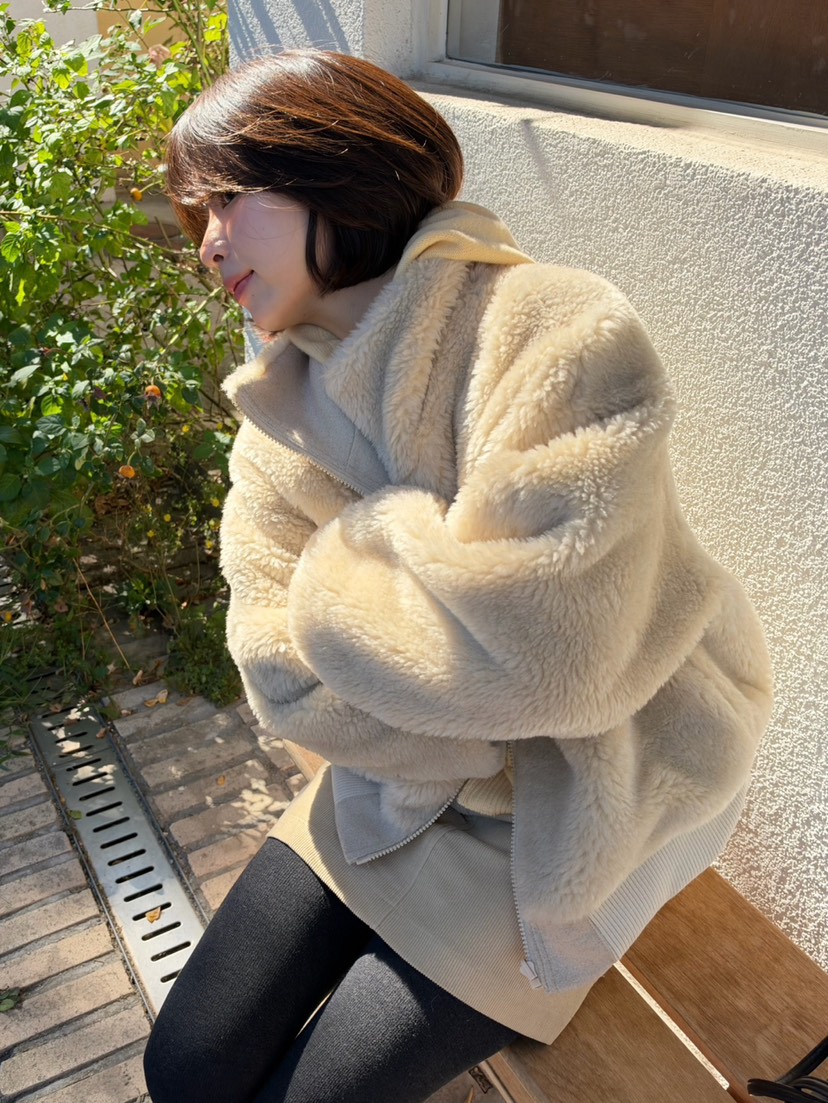 ERUME東大門代購女裝新品人氣熱賣休閑時尚真品短款大衣雙面ERUME短款大衣