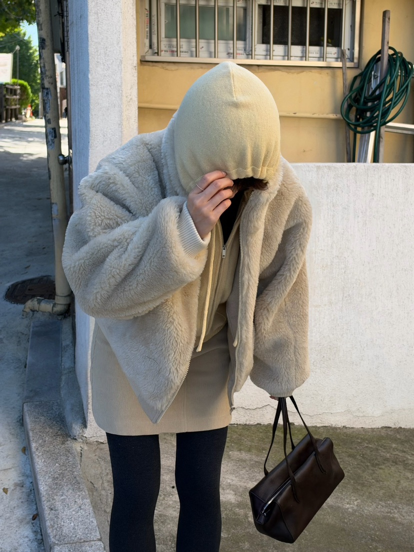 ERUME東大門代購女裝新品人氣熱賣休閑時尚真品短款大衣雙面ERUME短款大衣