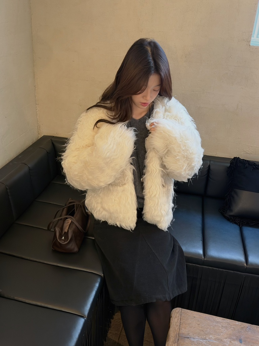 ERUME韓國直郵女裝新品休閑時尚推薦熱賣人氣真品短款大衣ERUME短款大衣