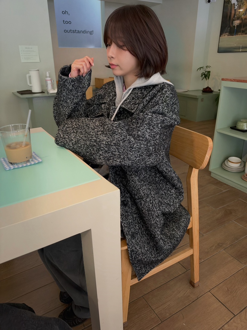 ERUME東大門直郵女裝新款休閑推薦真品時尚人氣中長款大衣ERUME中長款大衣