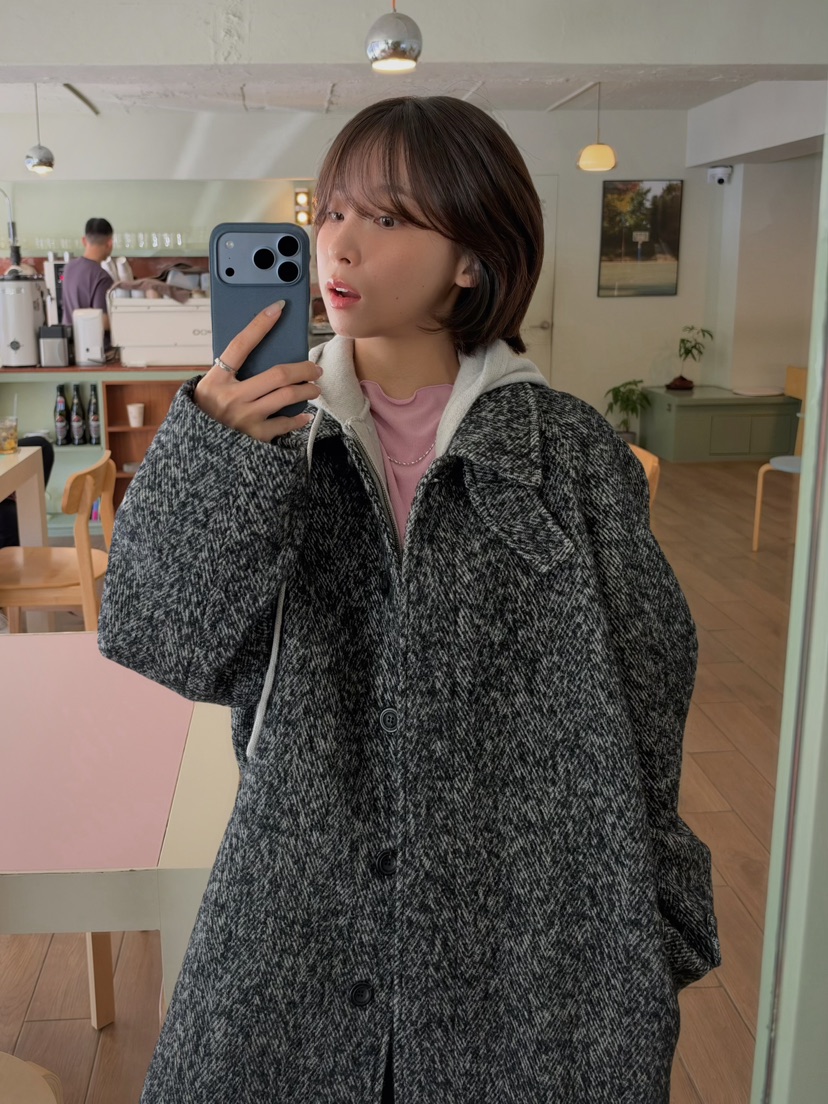 ERUME東大門直郵女裝新款休閑推薦真品時尚人氣中長款大衣ERUME中長款大衣