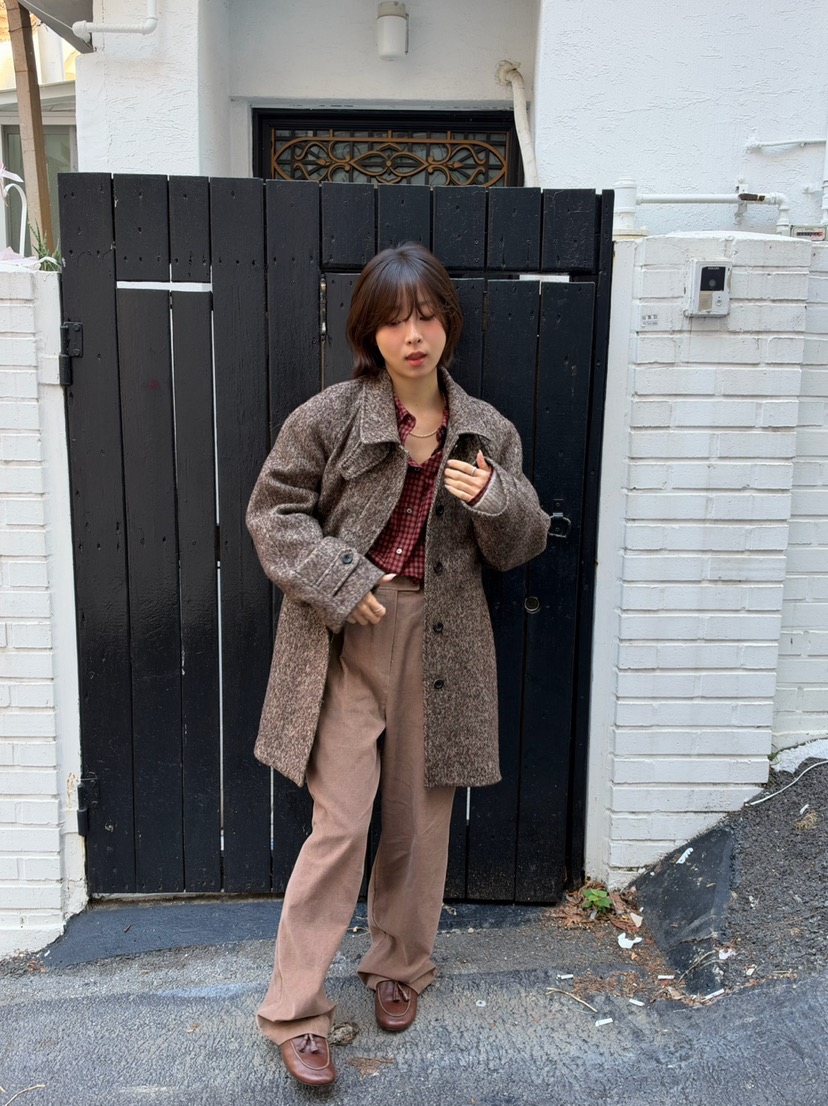 ERUME東大門直郵女裝新款休閑推薦真品時尚人氣中長款大衣ERUME中長款大衣