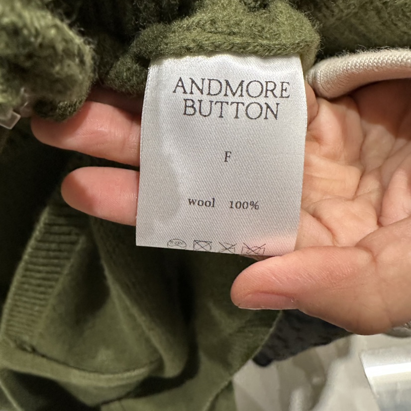 ANDMORE BUTTON韓國直郵女裝新品休閑時尚推薦熱賣毛衣拉鏈ANDMORE BUTTON毛衣