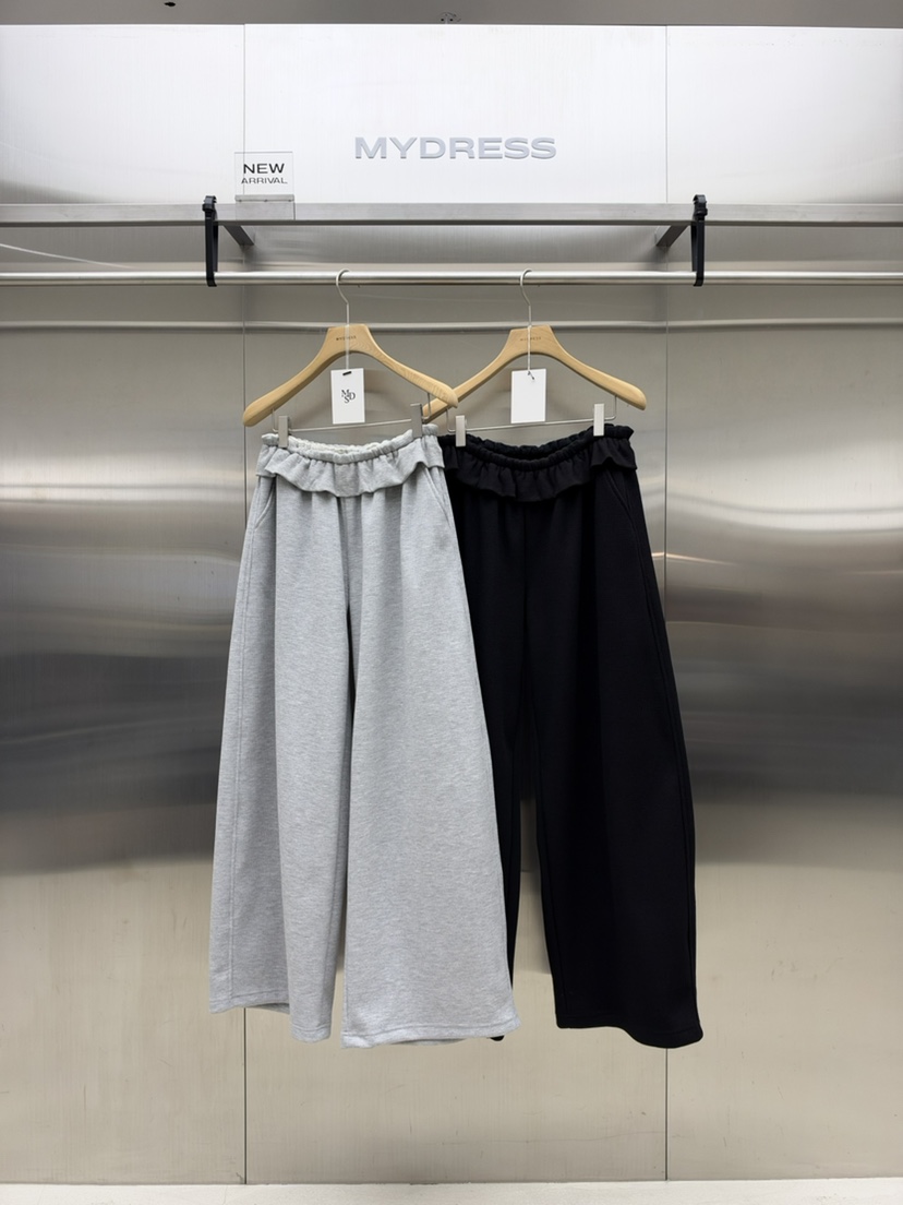MYDRESS韓國直郵女士新品真品推薦時尚人氣熱賣休閑褲華夫格MYDRESS休閑褲