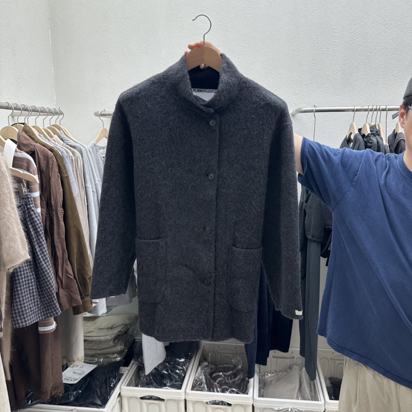 HUMMING BIRD東大門代購女裝新品時尚真品短款大衣含腰帶HUMMING BIRD短款大衣圖色2