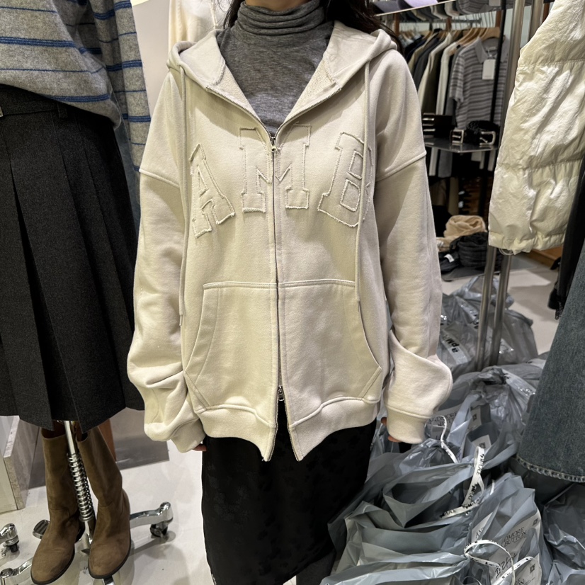 ANDMORE BUTTON東大門實拍女裝新品人氣推薦時尚衛衣連帽衫ANDMORE BUTTON衛衣圖色1