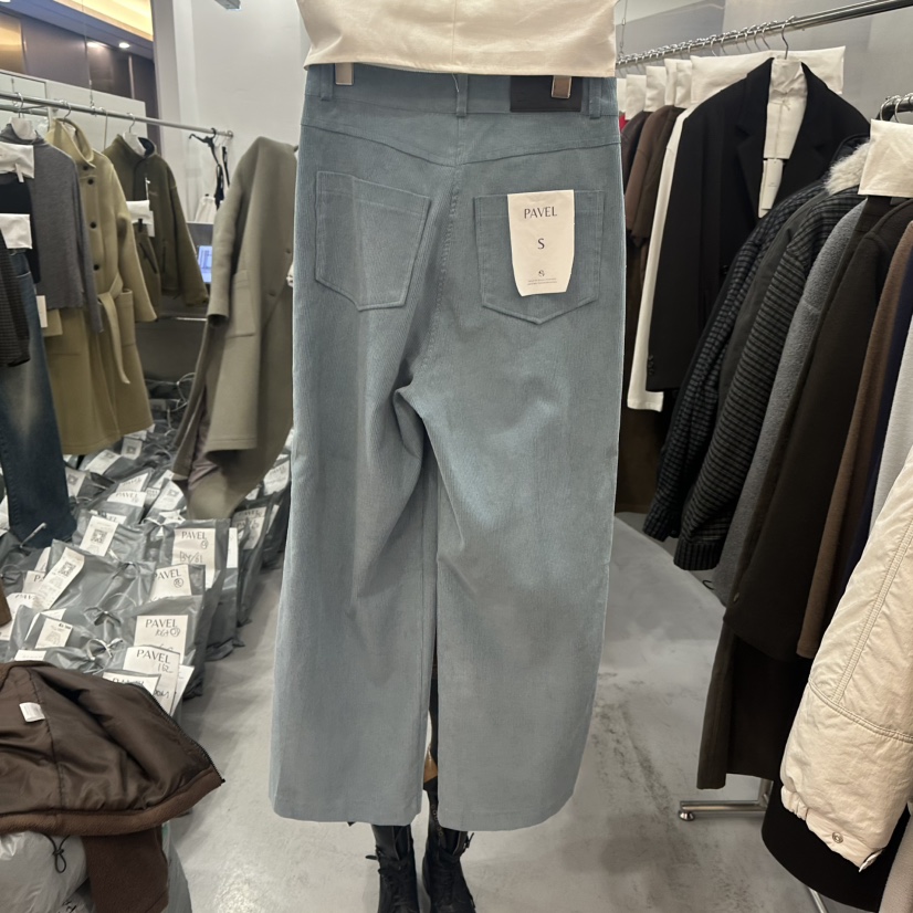 PAVEL東大門代購女裝新品時尚人氣推薦熱賣真品休閑褲燈芯絨PAVEL休閑褲
