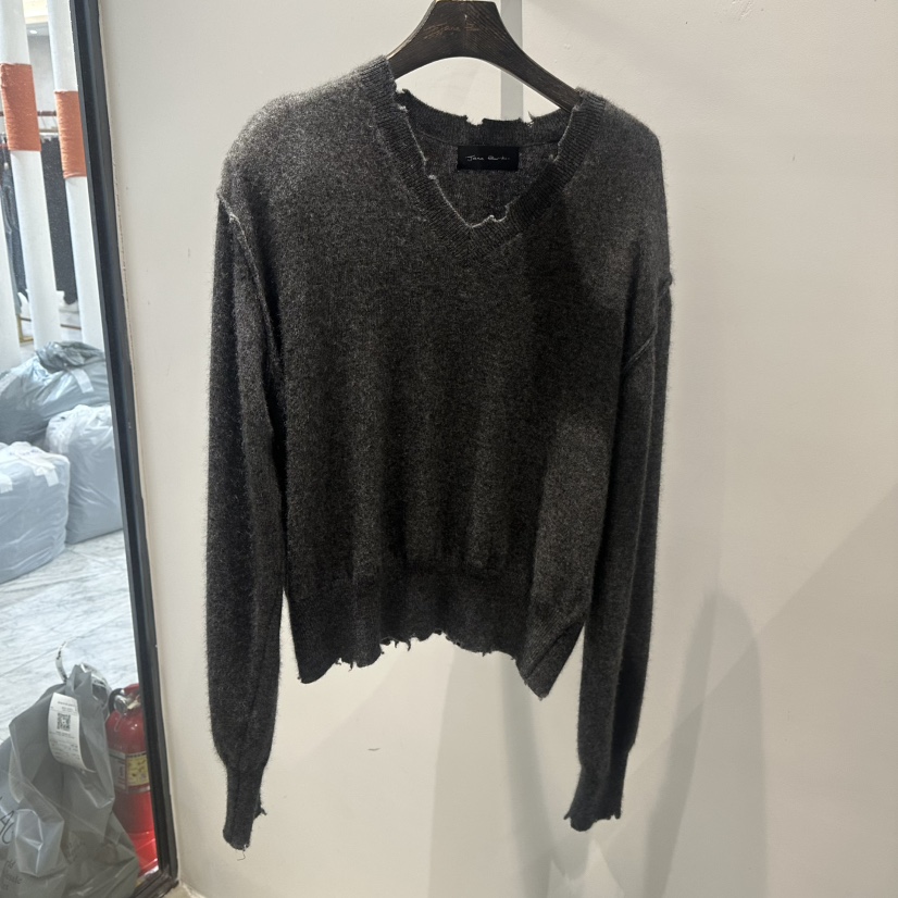 JANE BIRKIN韓國代購女裝新款時尚真品熱賣休閑針織衫狐貍JANE BIRKIN設計師品牌針織衫圖色3墨色