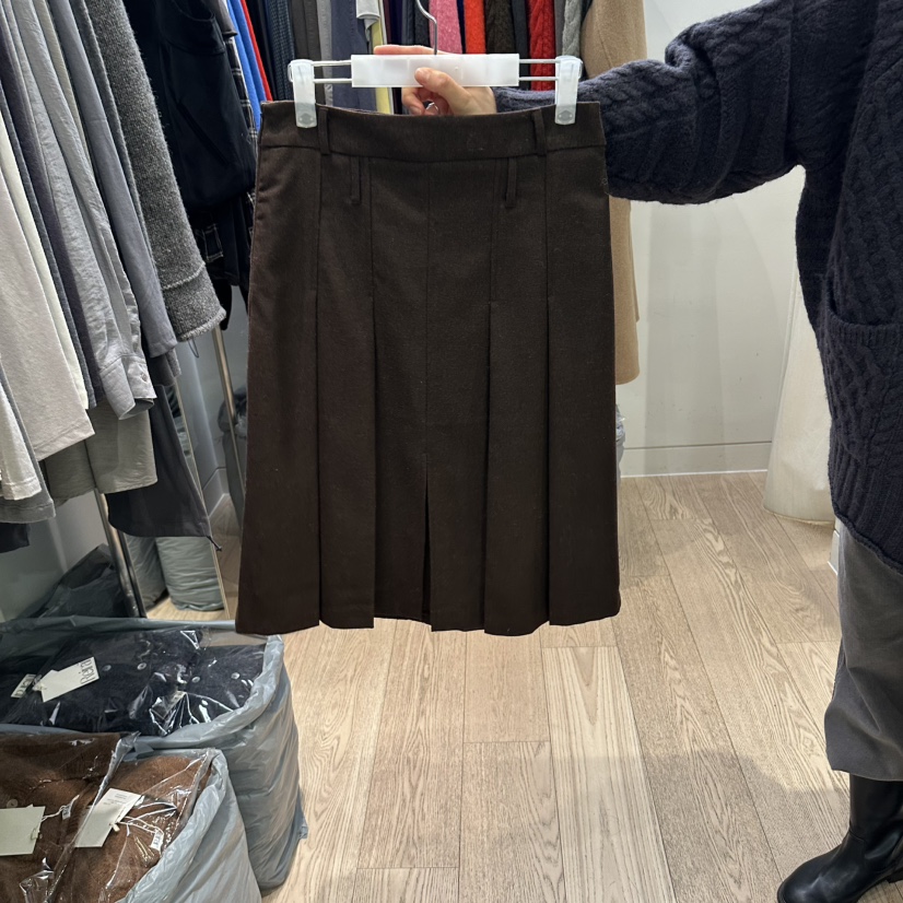 REIRAI韓國直郵女士新品人氣休閑熱賣半身裙中短裙百褶褶裙Reirai半身裙/中短裙