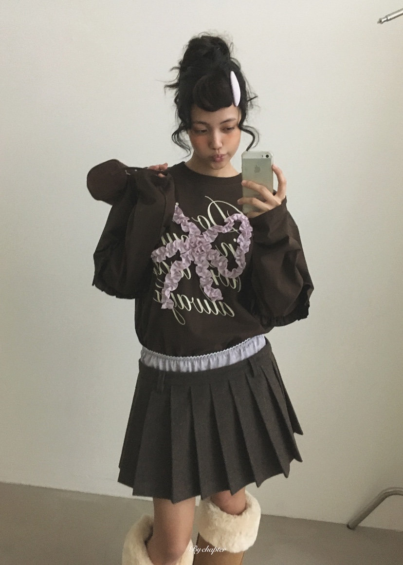 BY CHAPTER東大門實拍女士新款時尚休閑熱賣真品長袖T恤BY Chapter長袖T恤