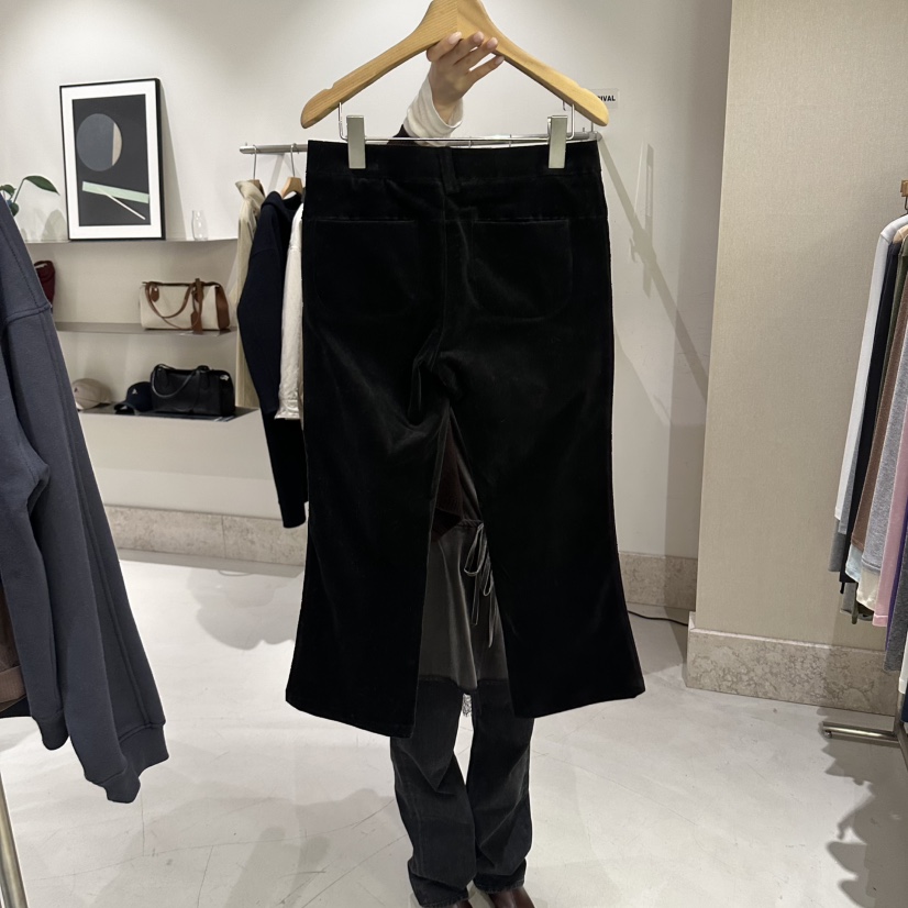 ANDMORE BUTTON東大門代購女士新款休閑人氣短褲天鵝絨氨綸ANDMORE BUTTON短褲