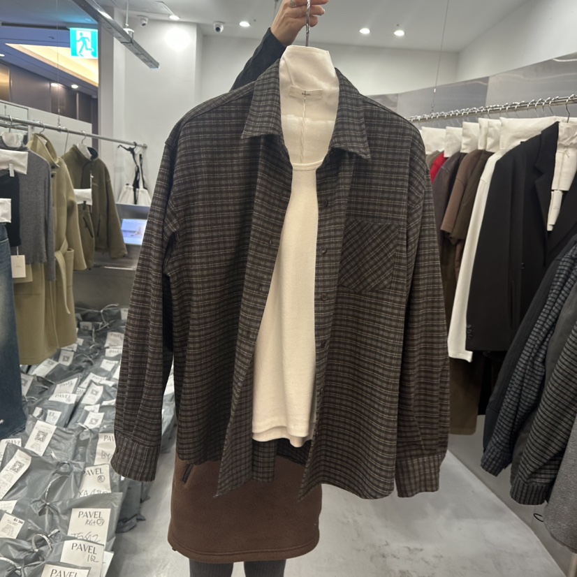 PAVEL東大門直郵女裝新品人氣時尚推薦熱賣真品襯衫蕾絲衫PAVEL襯衫/蕾絲衫圖色1棕色