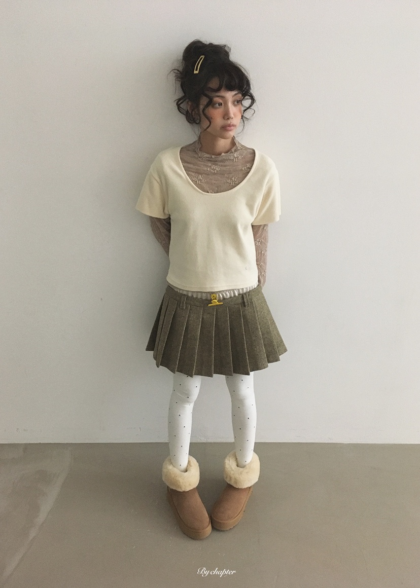 BY CHAPTER東大門實拍女裝新品真品時尚裙褲不含配飾格子BY Chapter裙褲