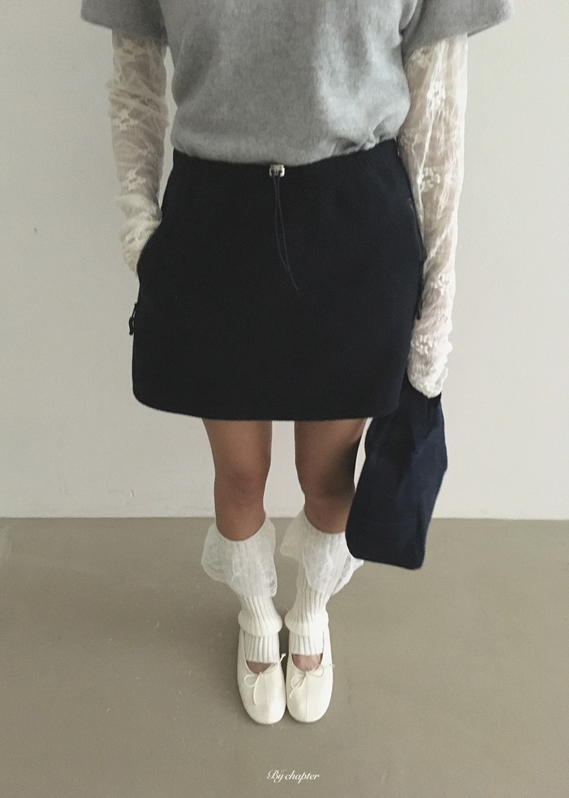 BY CHAPTER東大門代購女裝新款熱賣真品時尚人氣推薦裙褲絨BY Chapter裙褲圖色2