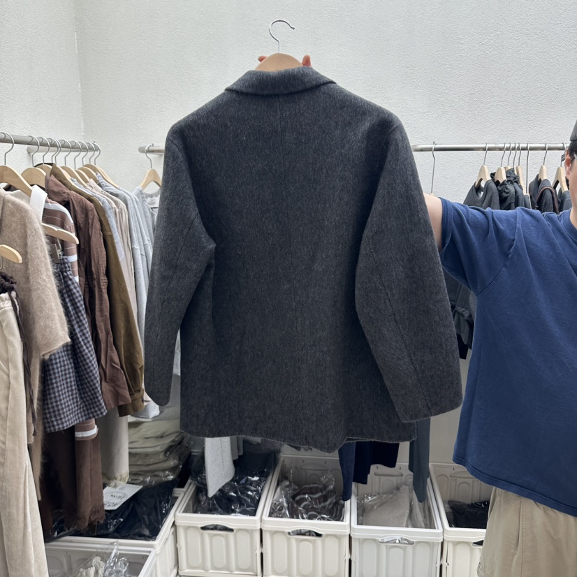 HUMMING BIRD東大門代購女士新品休閑時尚人氣短款大衣雙層HUMMING BIRD短款大衣