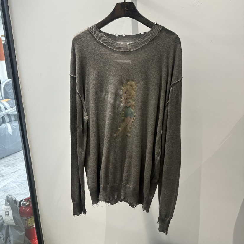 JANE BIRKIN韓國直郵女裝新款休閑熱賣時尚推薦針織衫水洗JANE BIRKIN設計師品牌針織衫圖色1墨色