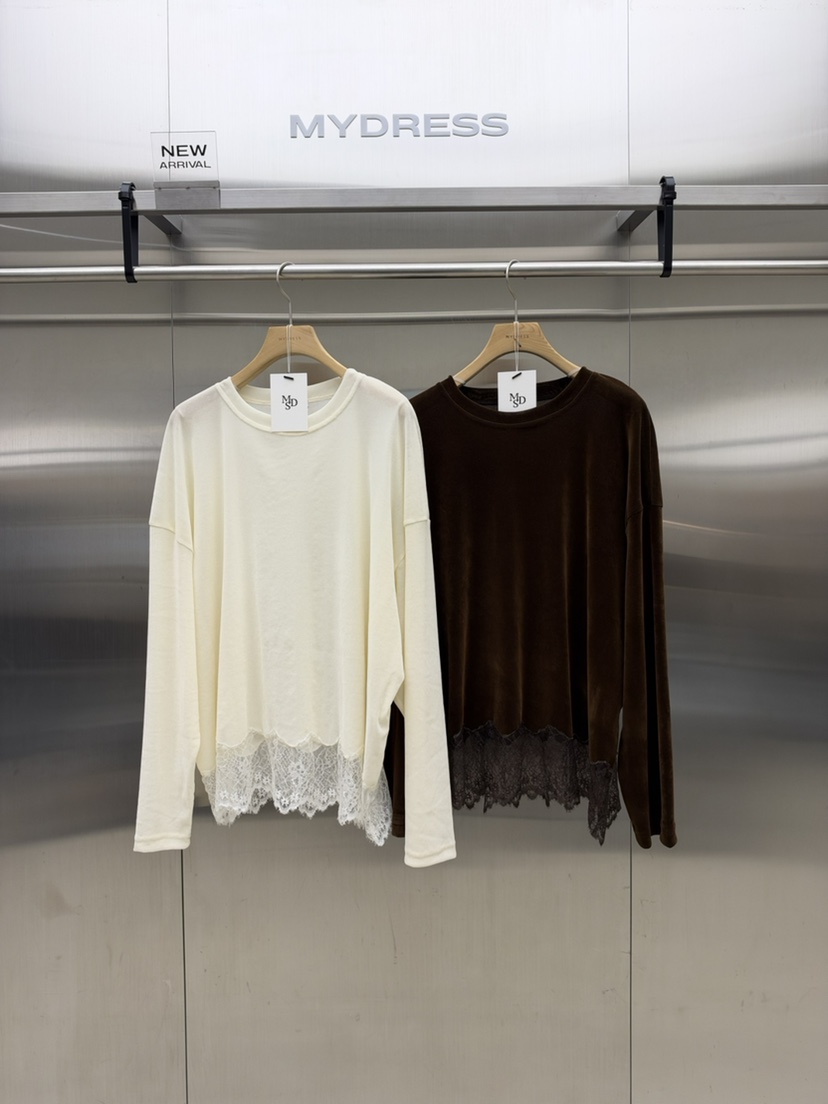 MYDRESS韓國代購女裝新款休閑時尚真品熱賣人氣推薦長袖T恤MYDRESS長袖T恤