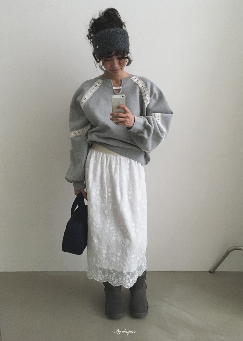 BY CHAPTER東大門實拍女裝新款休閑真品熱賣衛衣加絨蕾絲BY Chapter衛衣