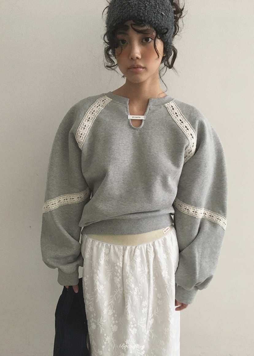 BY CHAPTER東大門實拍女裝新款休閑真品熱賣衛衣加絨蕾絲BY Chapter衛衣圖色1