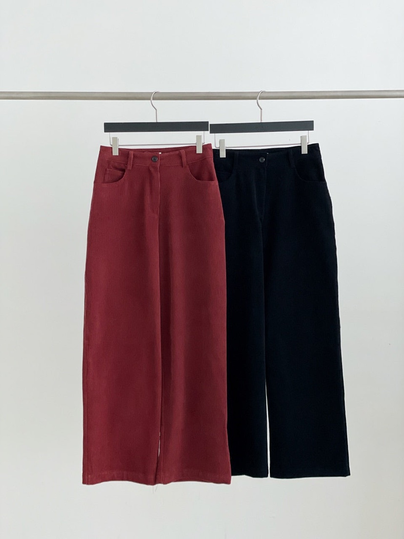 GALERIE NUIT韓國代購女裝新款真品人氣熱賣休閑褲燈芯絨GALERIE NUIT休閑褲