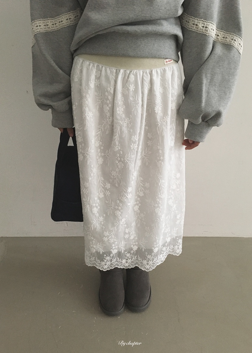 BY CHAPTER東大門代購女士新品真品休閑推薦熱賣長裙蕾絲BY Chapter長裙