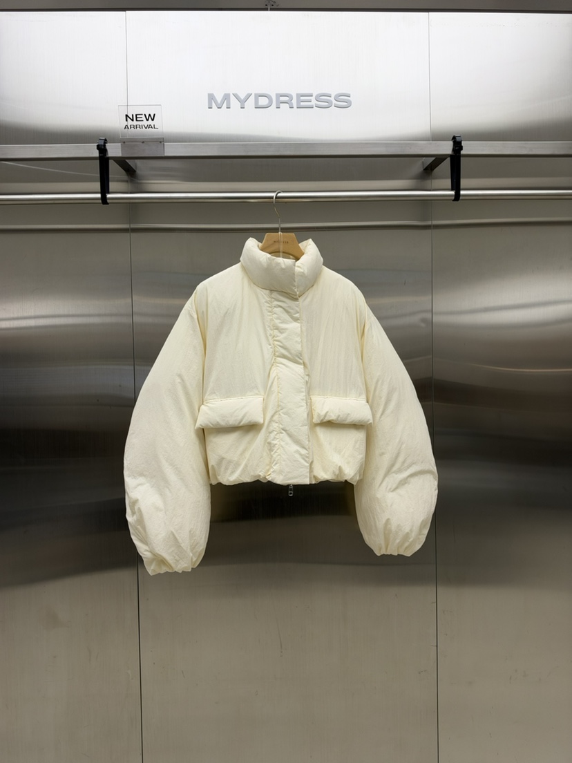 MYDRESS韓國代購女裝新品人氣推薦真品短款羽絨服羽絨服鴨絨MYDRESS短款羽絨服圖色1白色