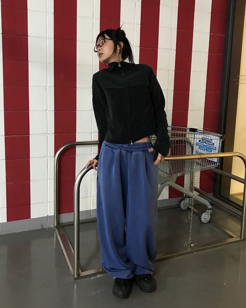 WOOGIE東大門直郵女士新品熱賣推薦休閑休閑褲男女同款運動WOOGIE休閑褲