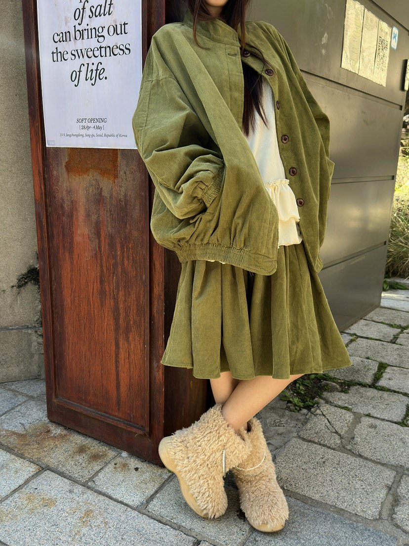 81 MARKET-L東大門代購女裝新款時尚推薦真品套裝燈芯絨81 MARKET-L套裝