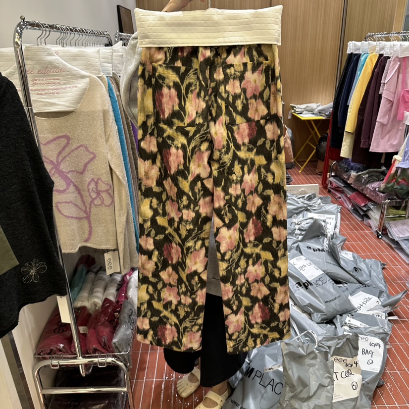 EEE東大門實拍女士新品時尚人氣休閑推薦真品熱賣休閑褲復古EEE休閑褲