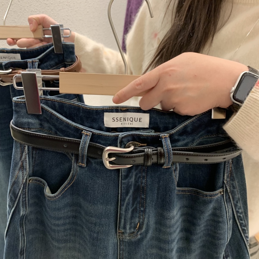 SSENIQUE東大門實拍女裝新品時尚真品推薦休閑腰帶牛皮腰帶SSENIQUE腰帶圖色2