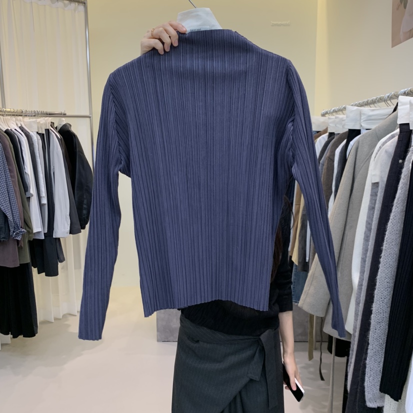 HWAE AND東大門代購女士新品熱賣時尚推薦長袖T恤柔軟褶皺HWAE AND長袖T恤圖色3