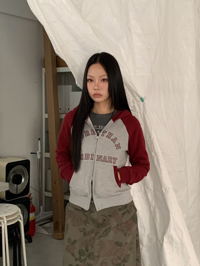 MORE THAN-P東大門實拍女裝新款人氣熱賣休閑真品衛衣拉鏈MORE THAN衛衣